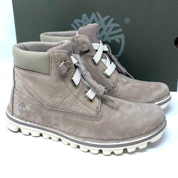 Timberland Shoes - Timbeland Logo WOMEN Size TB 0A2J9W 929 BROOKTON 6 IN BOOT Taupe Nubuck Leather